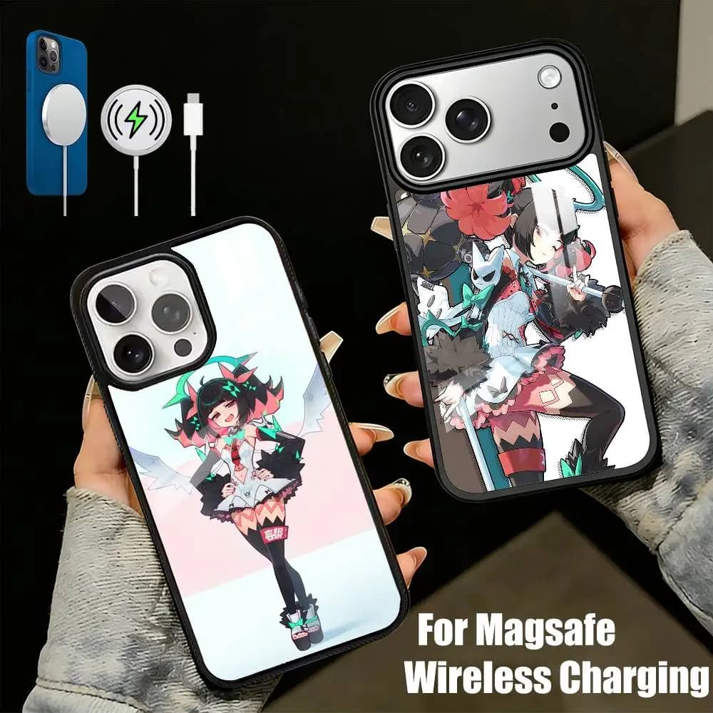 Captain Angel N-Nangong-Yu Game ZZZ Phone Case For iPhone17,16,15,14,13 Plus,Pro Max Magnetic For Magsafe Wireless Charging