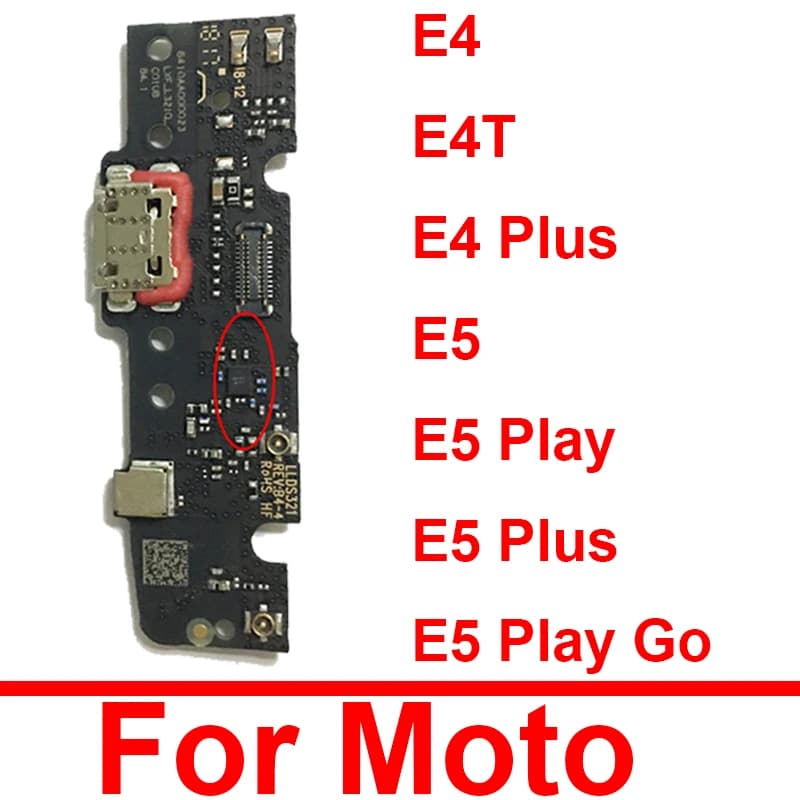 Scheda dock di ricarica USB per Mototrola Moto E4 E4T E4 Plus E5 Plus E5 Play E5 Play Go Scheda caricatore porta USB Parti di ricarica rapida