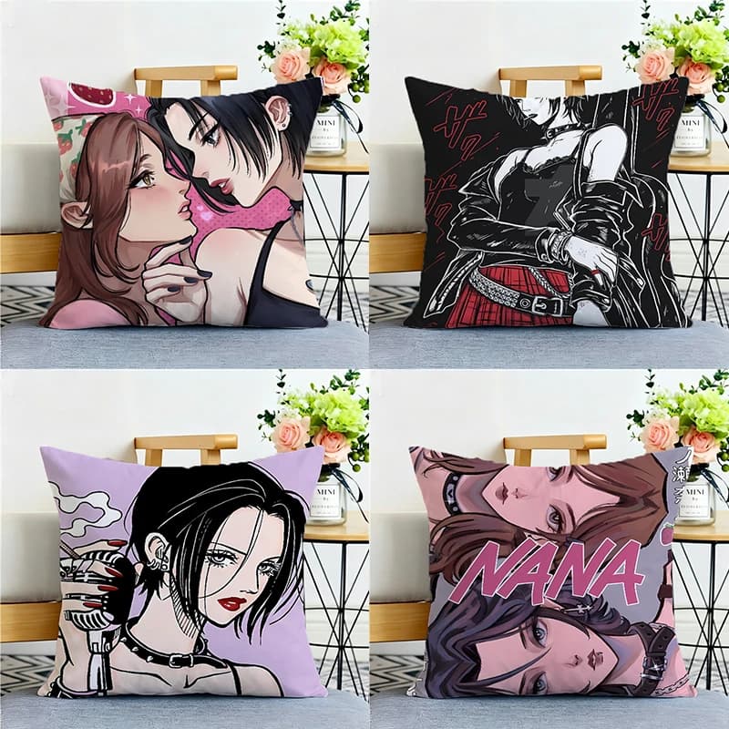 NANA Pillowcases Cartoon Anime Kawaii Pillow Covers Cute Pillow Cases MEN women Bedroom Room Home Decoration Birthday Gift