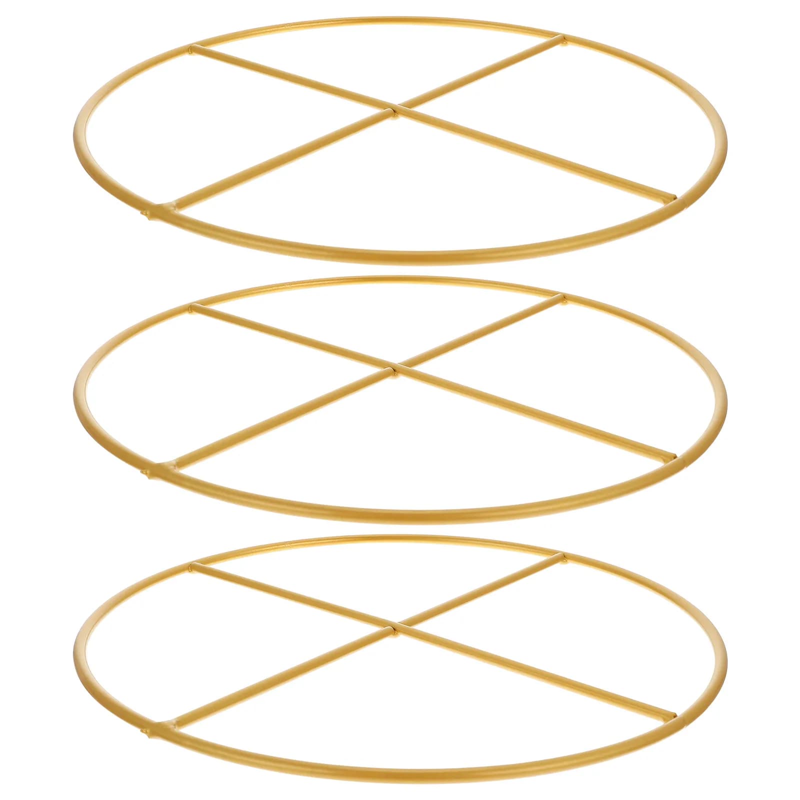 3Pcs Premium Iron DIY Hoops Set Smooth Non-Deformable Metal Rings for Dreamcatcher Tassel Plant Hanger Wreath Crafts Iron Craft