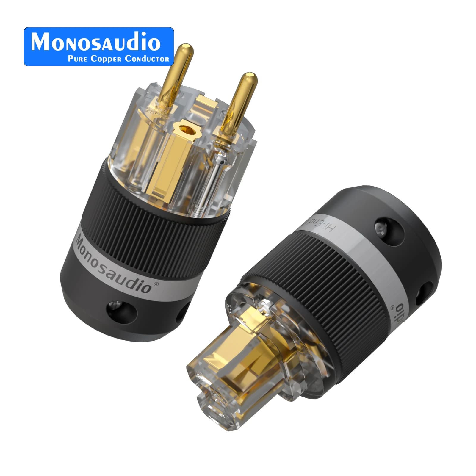 Monosaudio rame puro Spina UE E101F101 Adattatore di alimentazione IEC320 C15 Connettore per cavo di alimentazione di rete audio fai da te