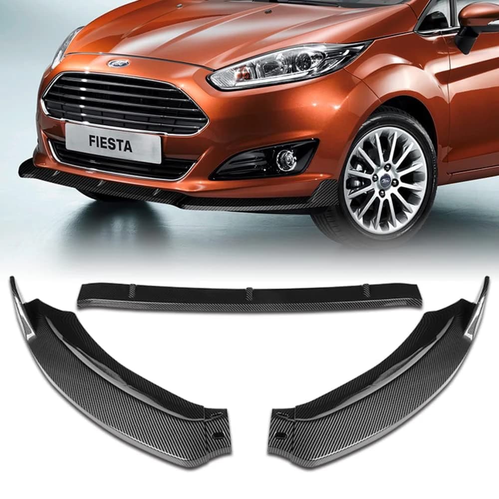 HTTYYX For Ford Fiesta 2014 2015 2016 2017 2018 2019 Model Car Front Bumper Splitter Lip Diffuser Body Kit Spoiler Guard