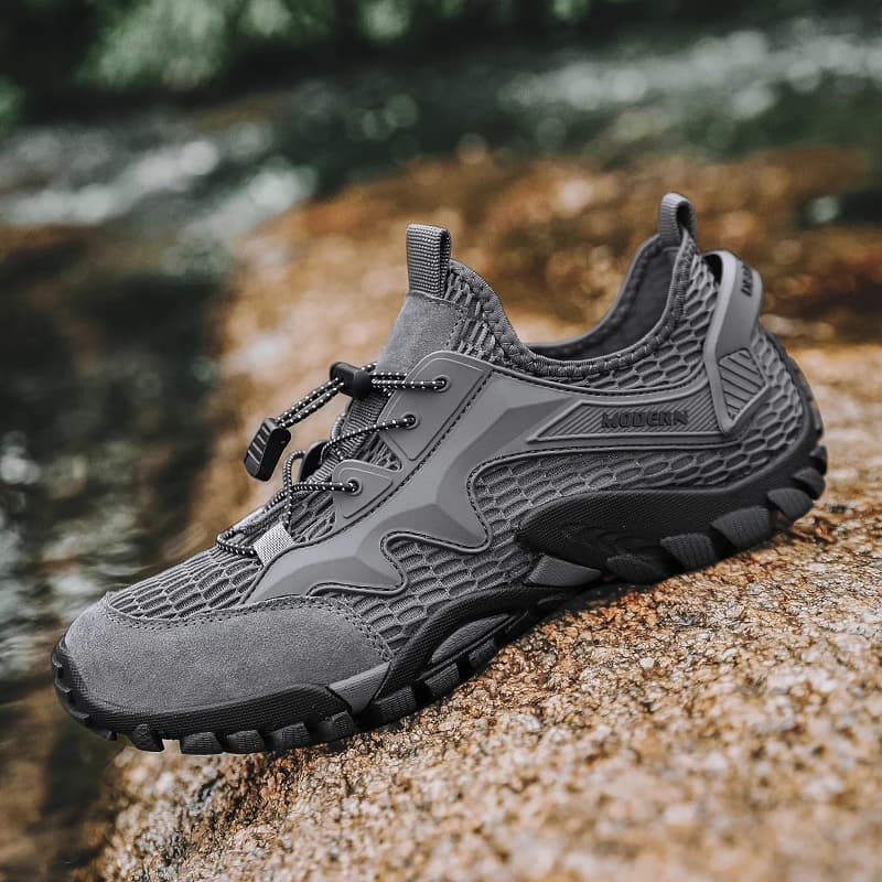 Scarpe da tracciamento del fiume da uomo Maglia cava Respirare Asciugatura rapida Sandali da trekking per arrampicata all'aperto Scarpe da trampolino antiscivolo resistenti all'usura