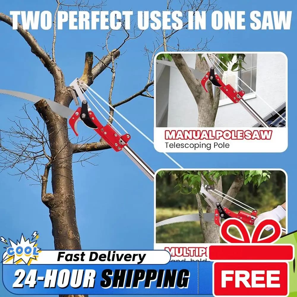 Professional 13 Foot Power Scissors with Stretch Handle, Plant Cutting Tool, Hedges and Flowers