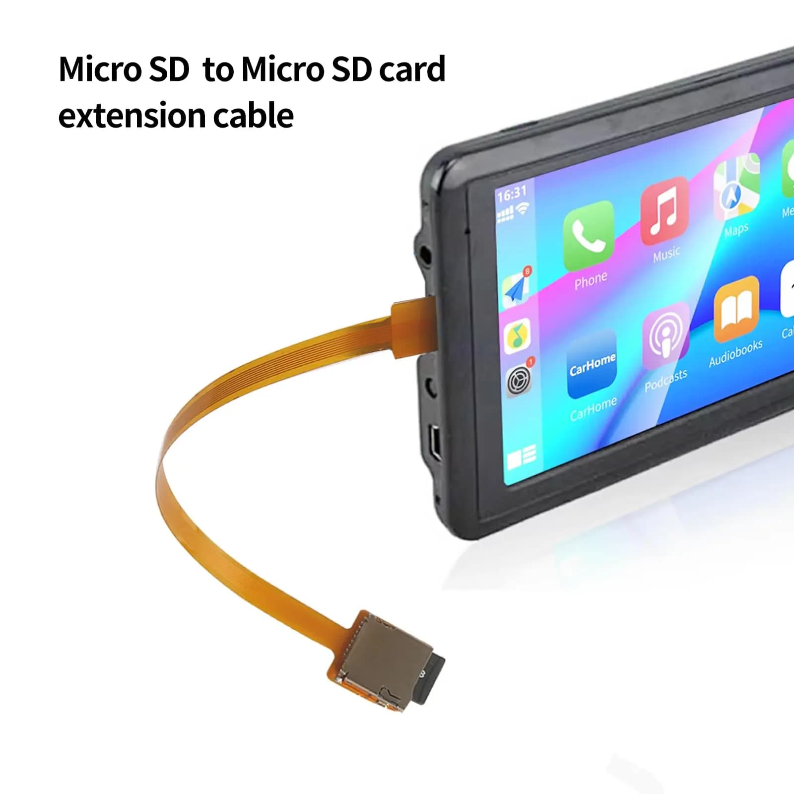 14/20cm Micro SD to Micro SD Card Extension Cable - TF Card for with GPS, 3D Printer, Raspberry Pi, TV, DVD, SDXC