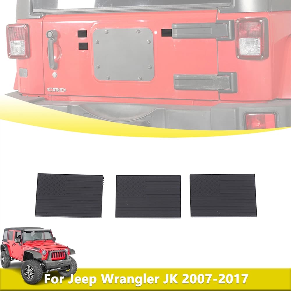 Tappi in gomma per coperchio tappo pannello portellone posteriore per Jeep Wrangler JK 2007-2017 Decorazione porta posteriore Parti protettive Accessori auto