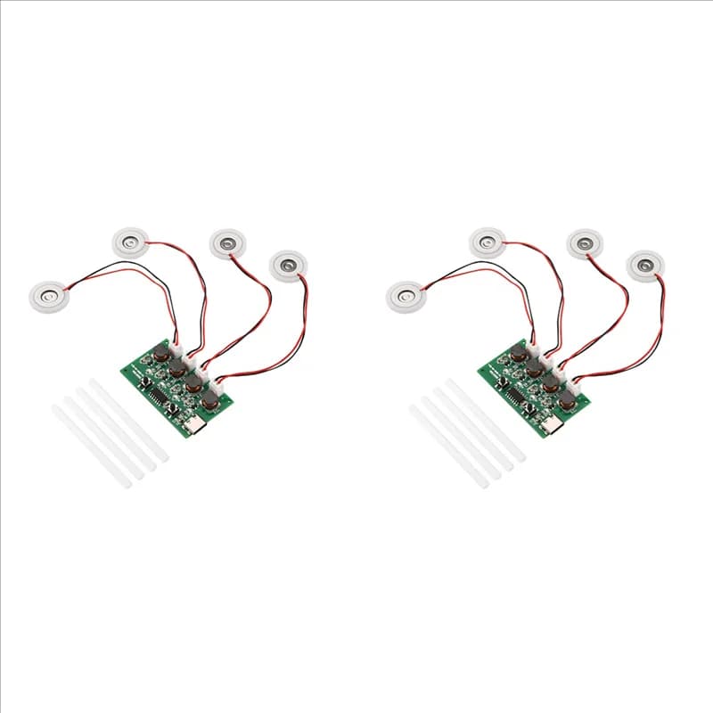 2X DC5V Tipo-C Mini Umidificatore Kit FAI DA TE Mist Maker E Driver Circuito 4 Fogger Atomizzazione Pellicola Atomizzatore Copriletto-Y47A