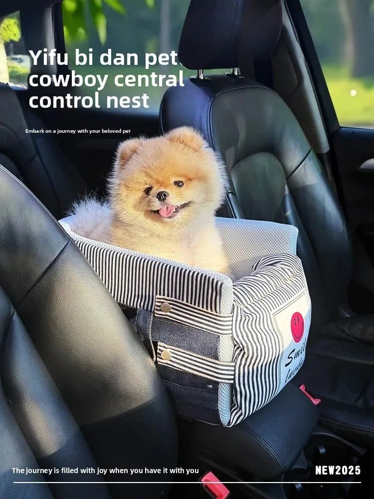 Coprisedile Auto per Cani Pieghevole a Amaca, Cesta Trasportino per Gatti e Cani, Sicuro e Pieghevole per Viaggi in Auto