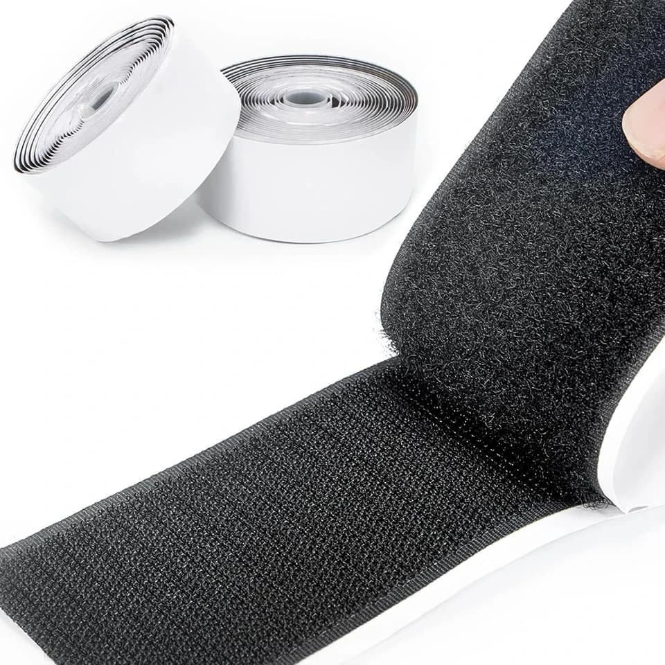 1 paio di strisce con chiusura a strappo con adesivo, presa eccellente, retro adesivo forte, resistente, nastro biadesivo per fissaggio e appendere