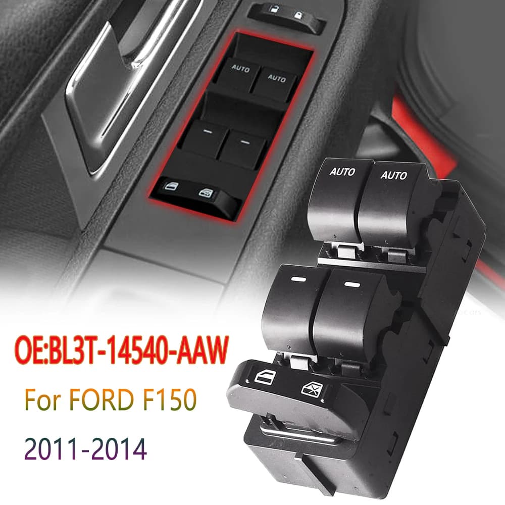 BL3T-14540-AAW Accessori Auto per Ford F-150 F150 2010-2014 Anteriore Sinistro Finestra di Energia Elettrica Interruttore Sollevatore Pulsante di Controllo parti