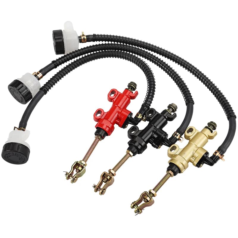 Pompa freno posteriore universale per moto Pompa idraulica per ATV 50-250CC Pit Dirt Bike Suzuki Honda Yamaha