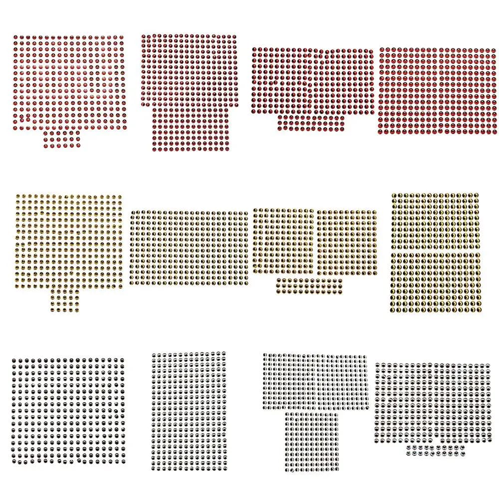 300pcs/set DIY Eyeball Down Simulation Fly Tying Fish Lure Eyes Fishing Fishing Bait 3D Holographic