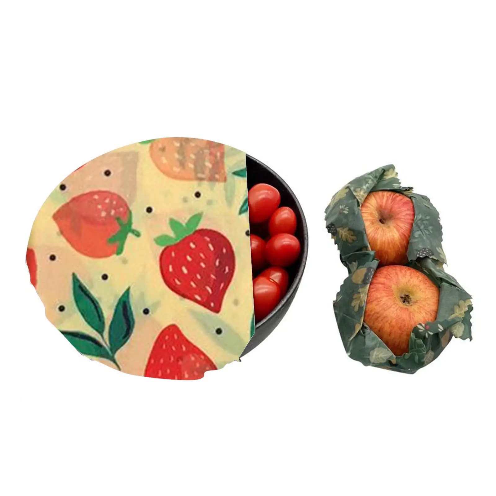 4x Beeswax Food Wraps for Wrapping Sustainable Biodegradable Food Cover