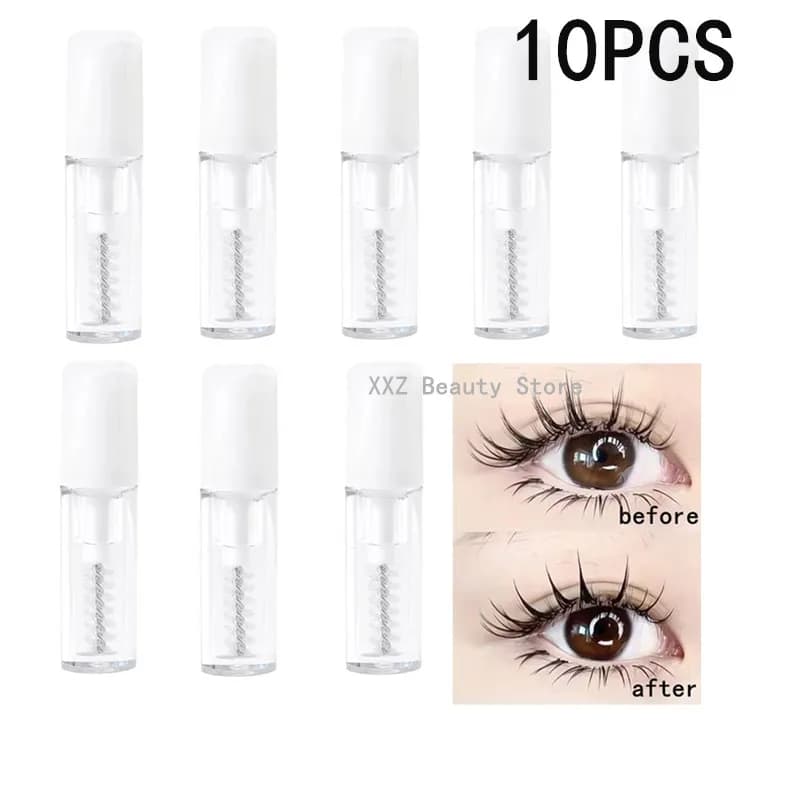 1/5/10/15/20PCS 1.5ML Waterproof Eyelash Raincoat Mascara Lash Glue Extensions Pointed Brush Styling Gel for Eye Makeup