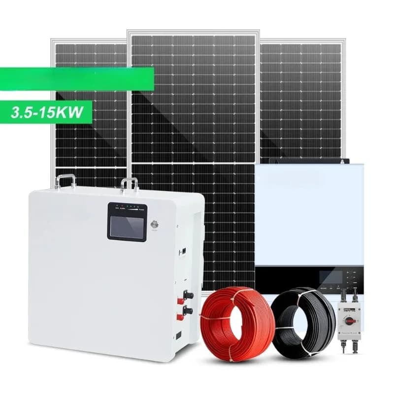 Kit Pannello Solare da Parete 5-10kw con Batteria agli Ioni di Litio 48v e Inverter per Uso Domestico, Fonte di Energia Rinnovabile