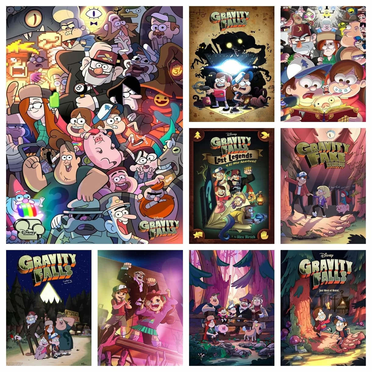 5D FAI DA TE Gravity Falls Diamante Arte Kit di Pittura Nuovo 2025 Ricamo Gioielli Mosaico Punto Croce Complementi Arredo Casa Regalo Per Bambini Artigianato