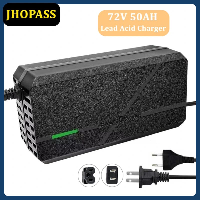 Caricabatteria al piombo intelligente LED 72V 50AH per scooter moto E-bike AC110V a 220V DC72V a 88V carica spina EU US UK AU