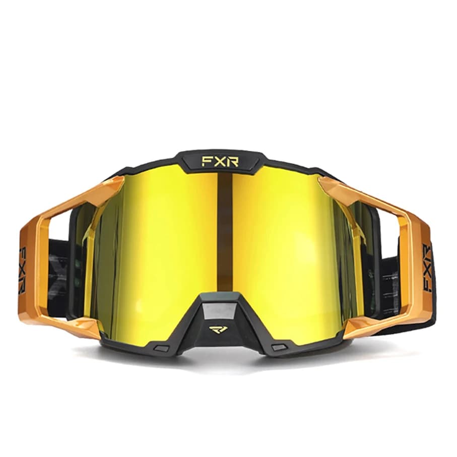 FXR Occhiali da moto Occhiali Doppio strato Lente antiappannamento Dirt Bike ATV Sci Occhiali da sole da ciclismo all'aperto Vento Polvere e protezione UV
