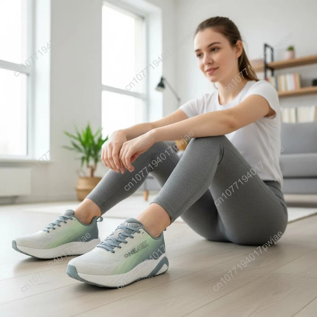 ONEMIX Low-Top Sneakers Suitable for Running, Gym & Outdoor - Cushioning, Soft Bouncy Sole, Breathable Minimalist Athletic with