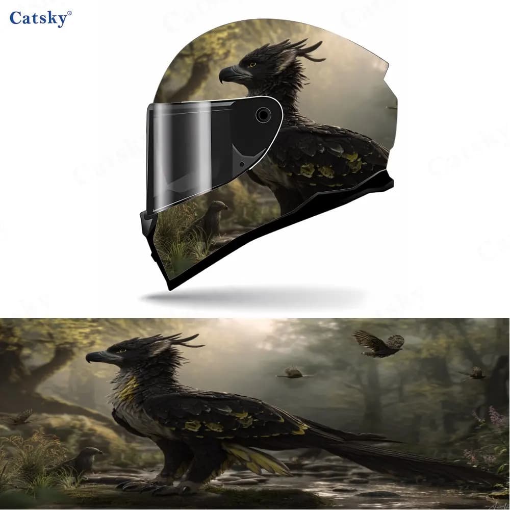Adesivo per casco da motociclista impermeabile autoadesivo in materiale PVC Griffin, incolla saldamente e non cade, impermeabile e resistente agli agenti atmosferici