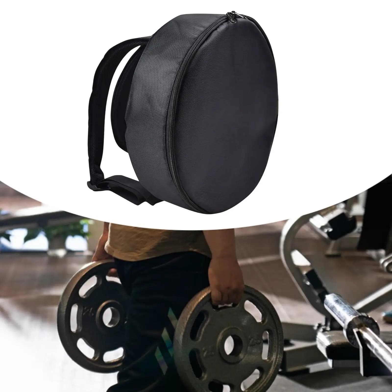 Weighted Backpack for Gym Transport Bag for Weight Plates Backpack Transport bag for strength Squat from gym to home