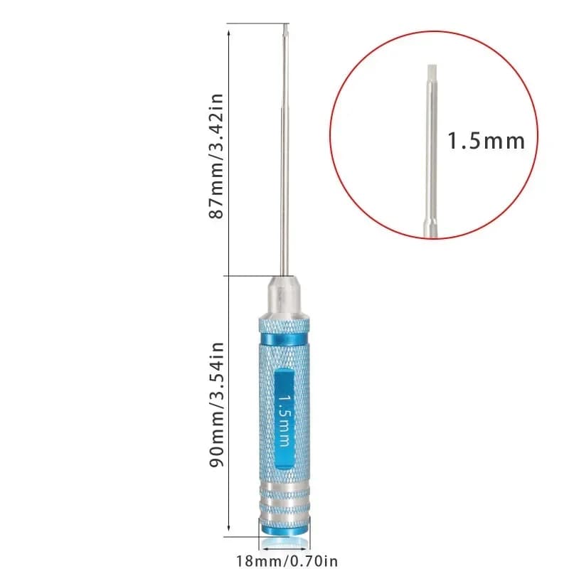 Set di Cacciaviti Allen con Punte Temprate 1.5mm 2mm 2.5mm 3mm, Kit di Utensili Esagonali per Modelli RC, Droni, Aerei, Elicotteri, Auto