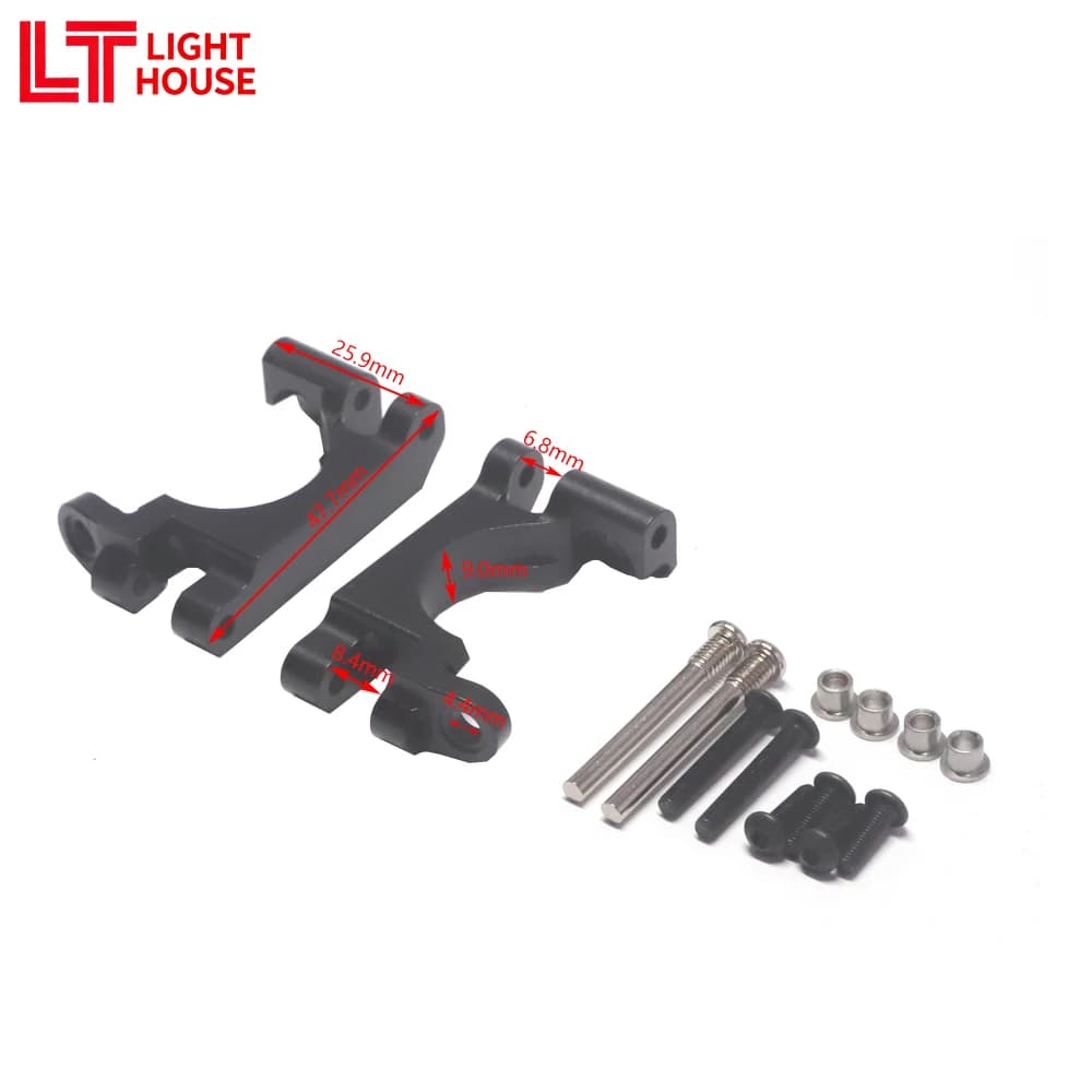 LIGHT HOUSE Mozzo anteriore in alluminio C/braccio annodato per TRAXXAS Jato 1/8 4x4 Brushless BL-2S RC Auto Aggiornamenti Parti