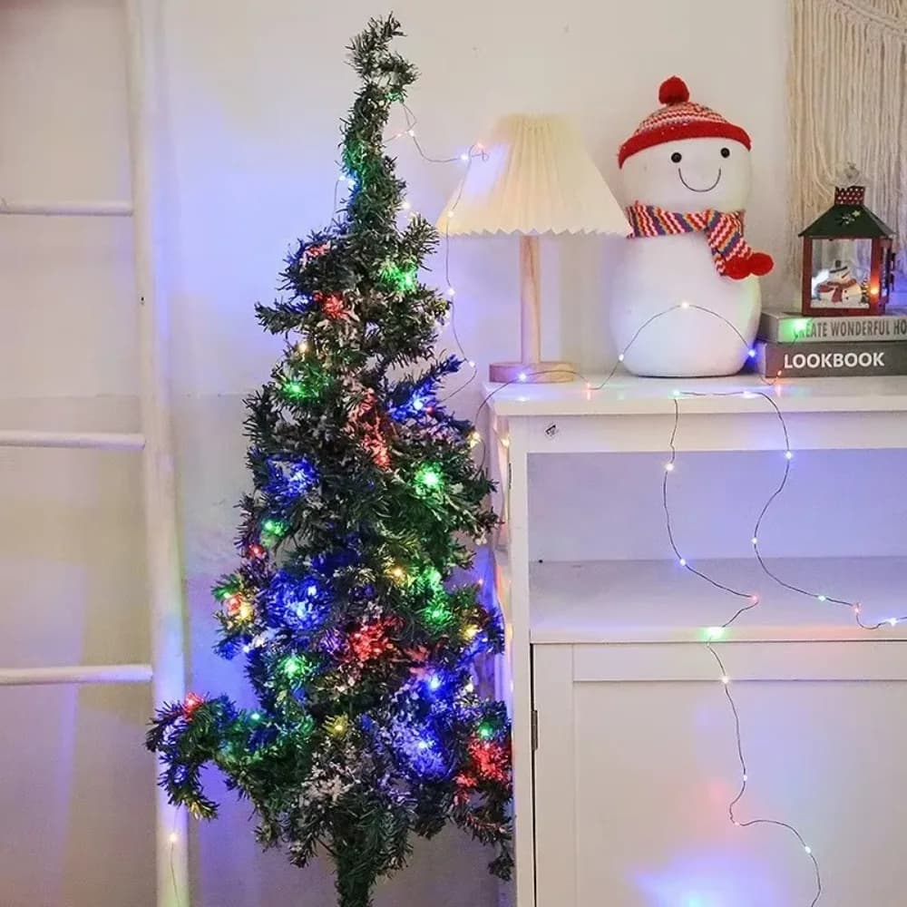 Pratica stringa di luci a LED 30M/50M telecomando filo di rame verde lampada di Capodanno ghirlanda di luci fata