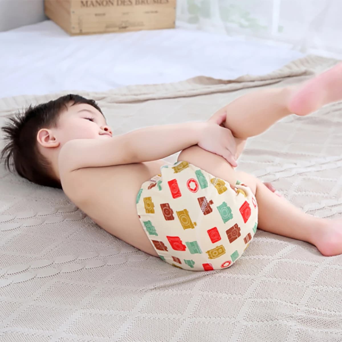 Nuovi pantaloni da allenamento riutilizzabili impermeabili per bambini 6 strati di cotone pannolini per bambini pantaloncini per neonati pannolini mutandine che cambiano il panno della biancheria intima