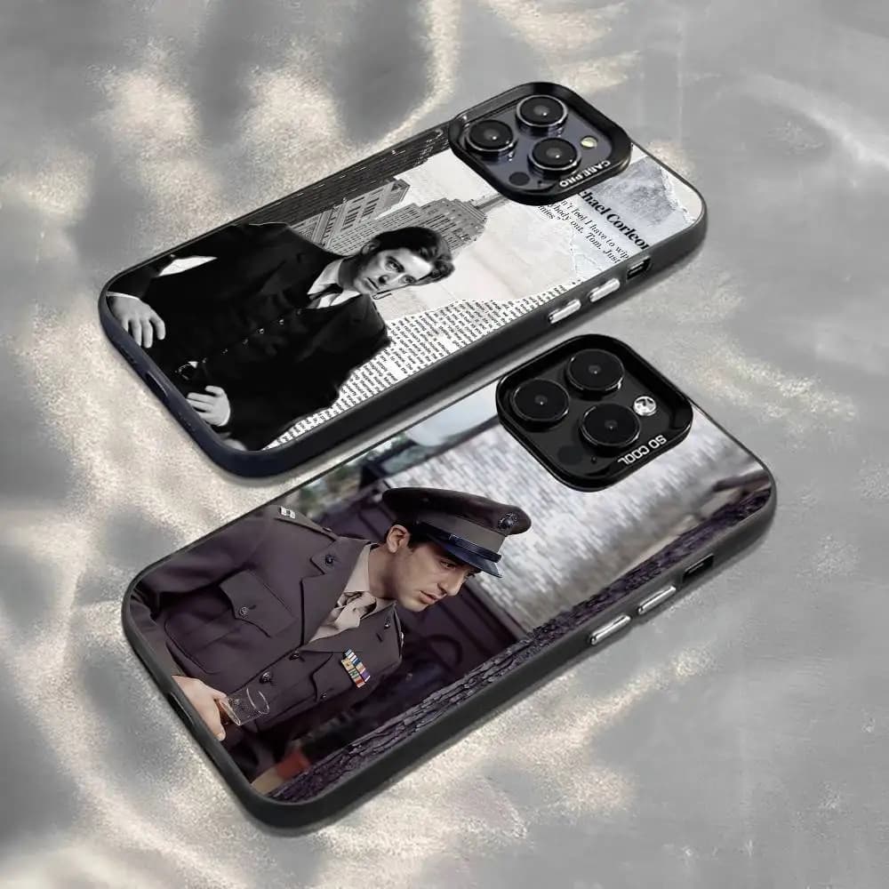 Cover per iPhone God-father Pacino per iPhone 17, 16, 15, 14, 13, 12, 11 Plus, Pro Max, XS, Cover Colorata Argento e Nera