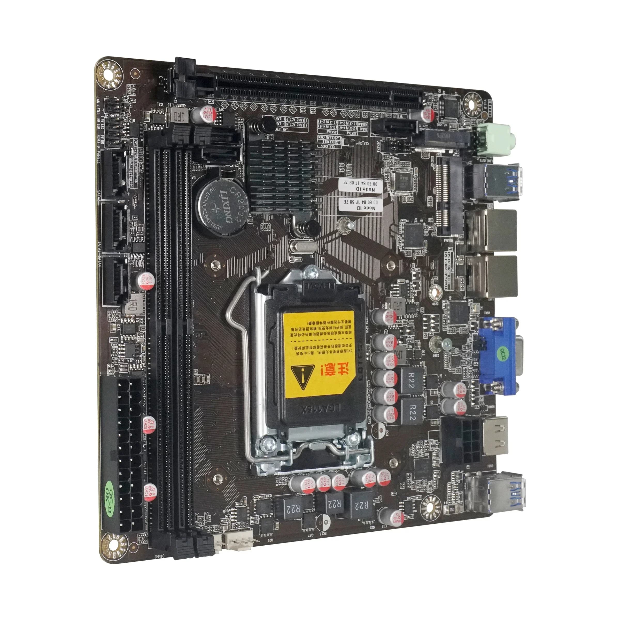 B365 Mini-ITX Motherboard LGA 1151 6 Bay NAS Board Dual Gigabit 211AT M.2 Nvme MSATA 6 SATA Support Raid I3/I5/I7 6/7/8/9th PCIE