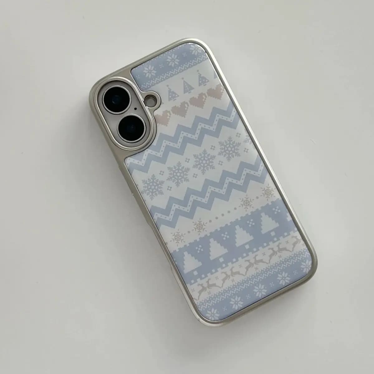 Coreano INS Stile Fel Isola Vento Foresta Modello Goccia Colla Cassa Del Telefono Per iPhone 17 Air 16 15 14 13 12 11 Pro Max Plus Y2k Copertura