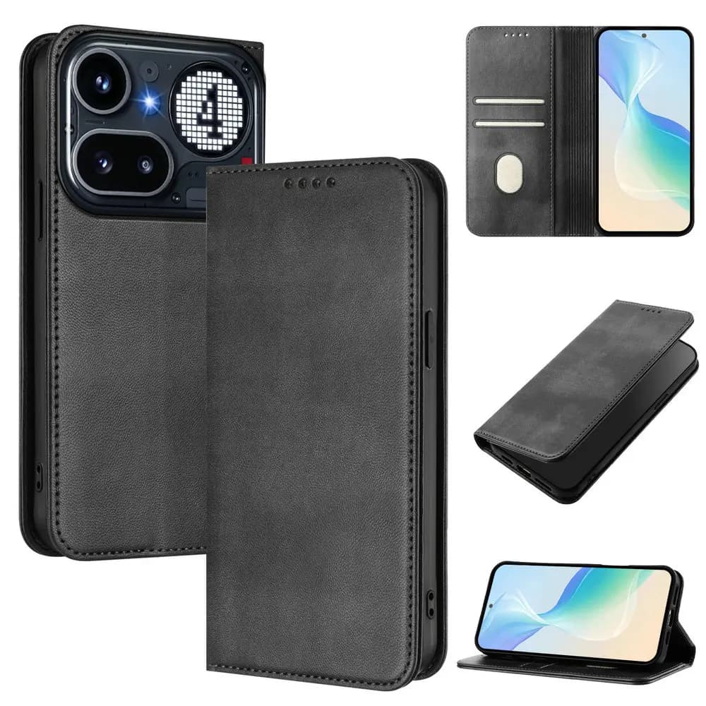 Custodia a Portafoglio in Pelle RFID per Nothing Phone 4A Pro 5G 2026, Cover Magnetica a Libro per Nothing Phone 4A 4A Pro
