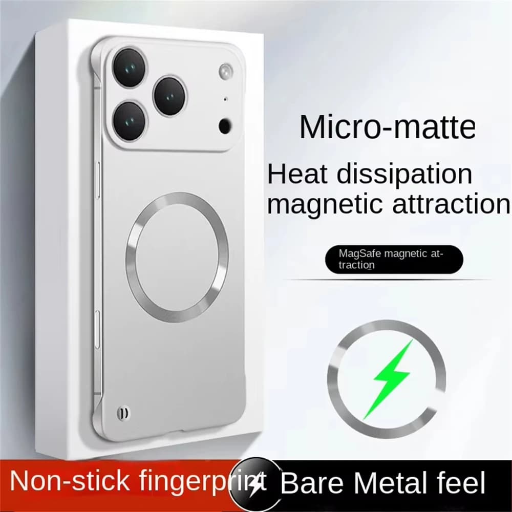 Custodie per telefoni senza cornice per PC opaca Magsafe ultra sottile per il nuovo IPhone 17 16 15 14 13 Pro Max Plus 17Air Cover magnetica antiurto