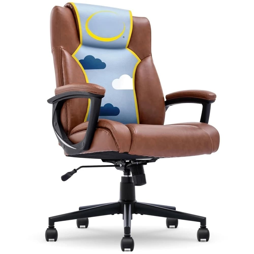 Sedia da Ufficio Direzionale Connor, Sedia Ergonomica per Computer con Cuscini Stratificati, Supporto Lombare Sagomato, Regolabile, Personalizzabile