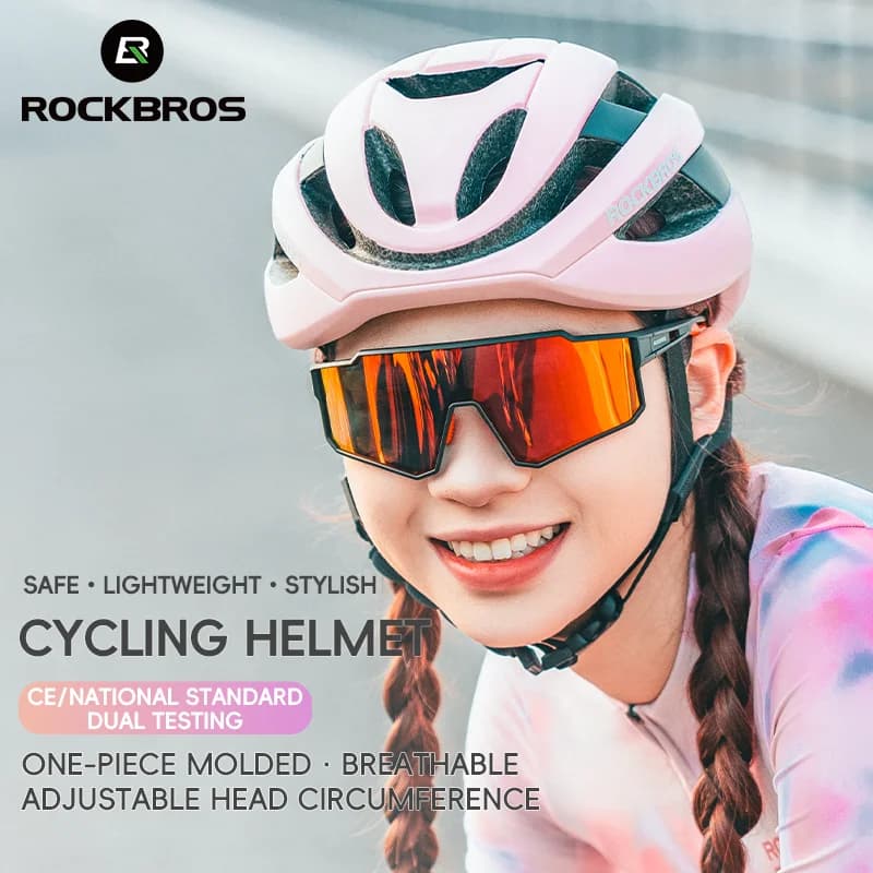 ROCKBROS Ultralight Cycling Helmet Streamline Aero Adjustable Helmet Fully Modeled MTB Road Bike Bicycle Helmet