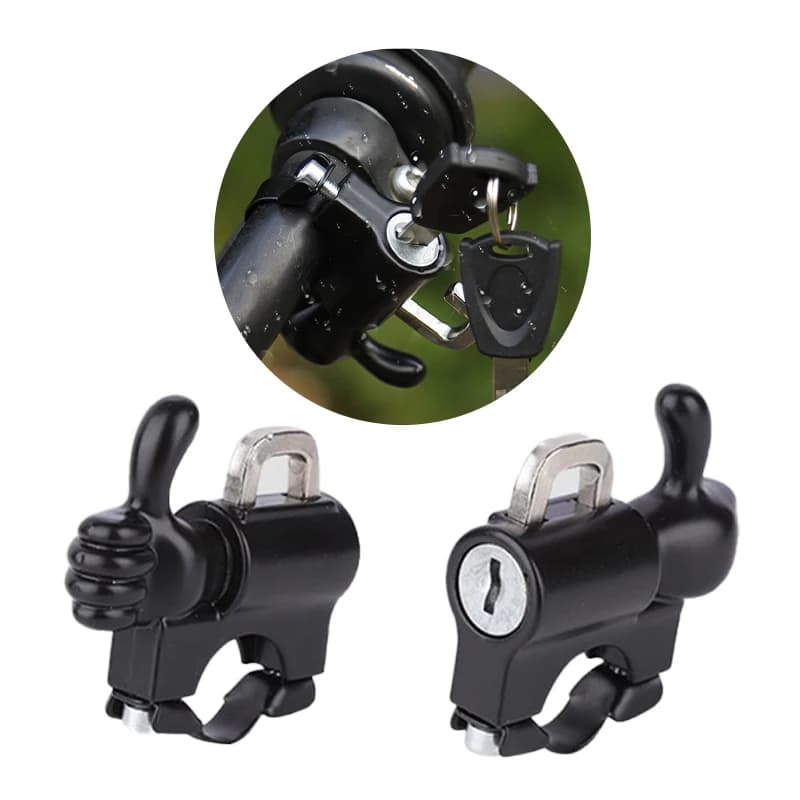 Lucchetto per casco moto antifurto creativo lucchetto per manubrio bici elettrica lucchetto di sicurezza in lega accessori per biciclette Scooter nuovo