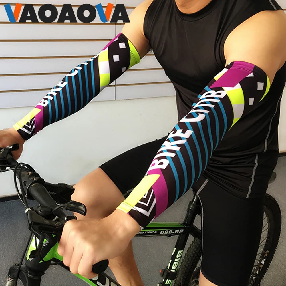1 pair of refreshing ice silk arm sleeves for women, outdoor UV protection, basketball sports sleeves, football, volleyball, cycling