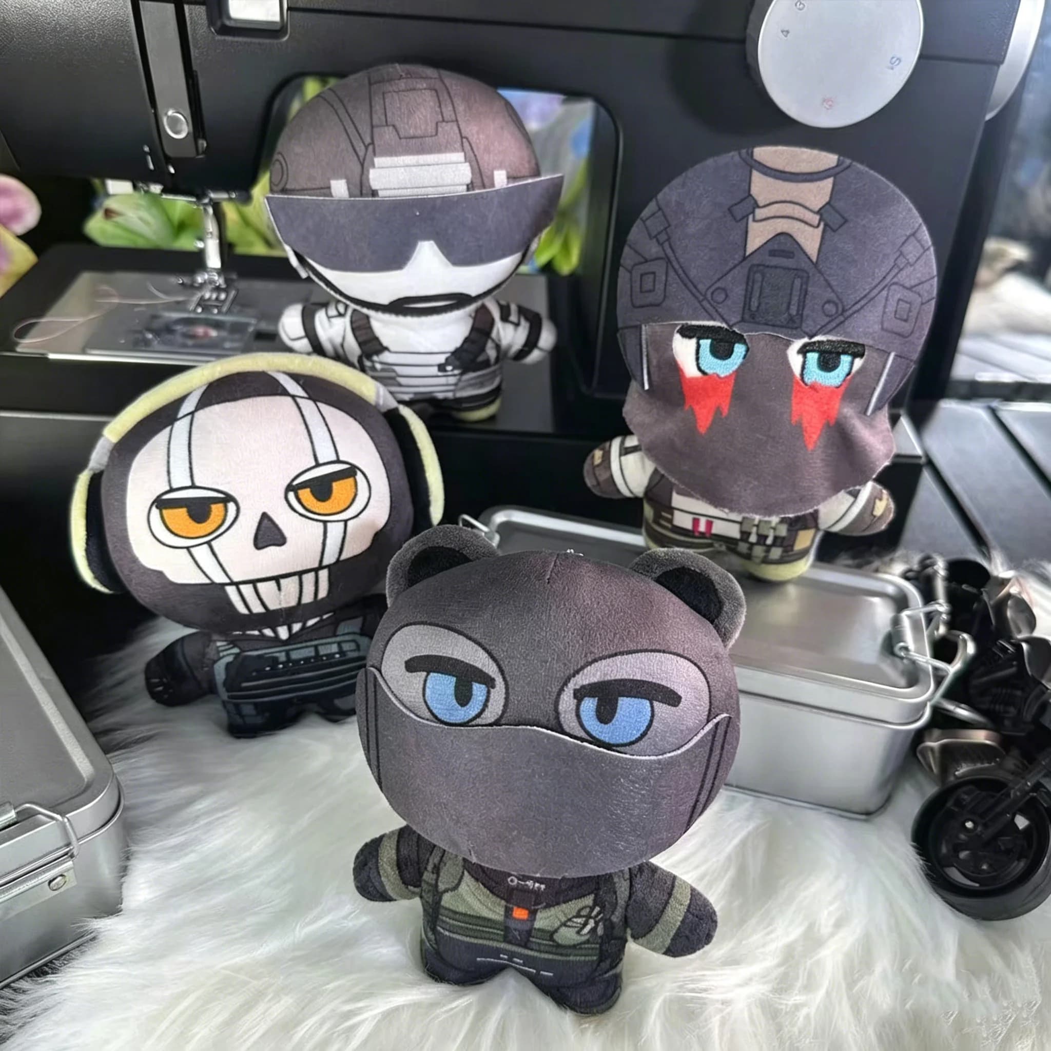 10cm Stuffed Call Of Duty Keegan Konig Ghost Nikato Zimo Krueger Plushie Toys Plush Dolls Pendants Keycahin Holiday Xmas Gifts