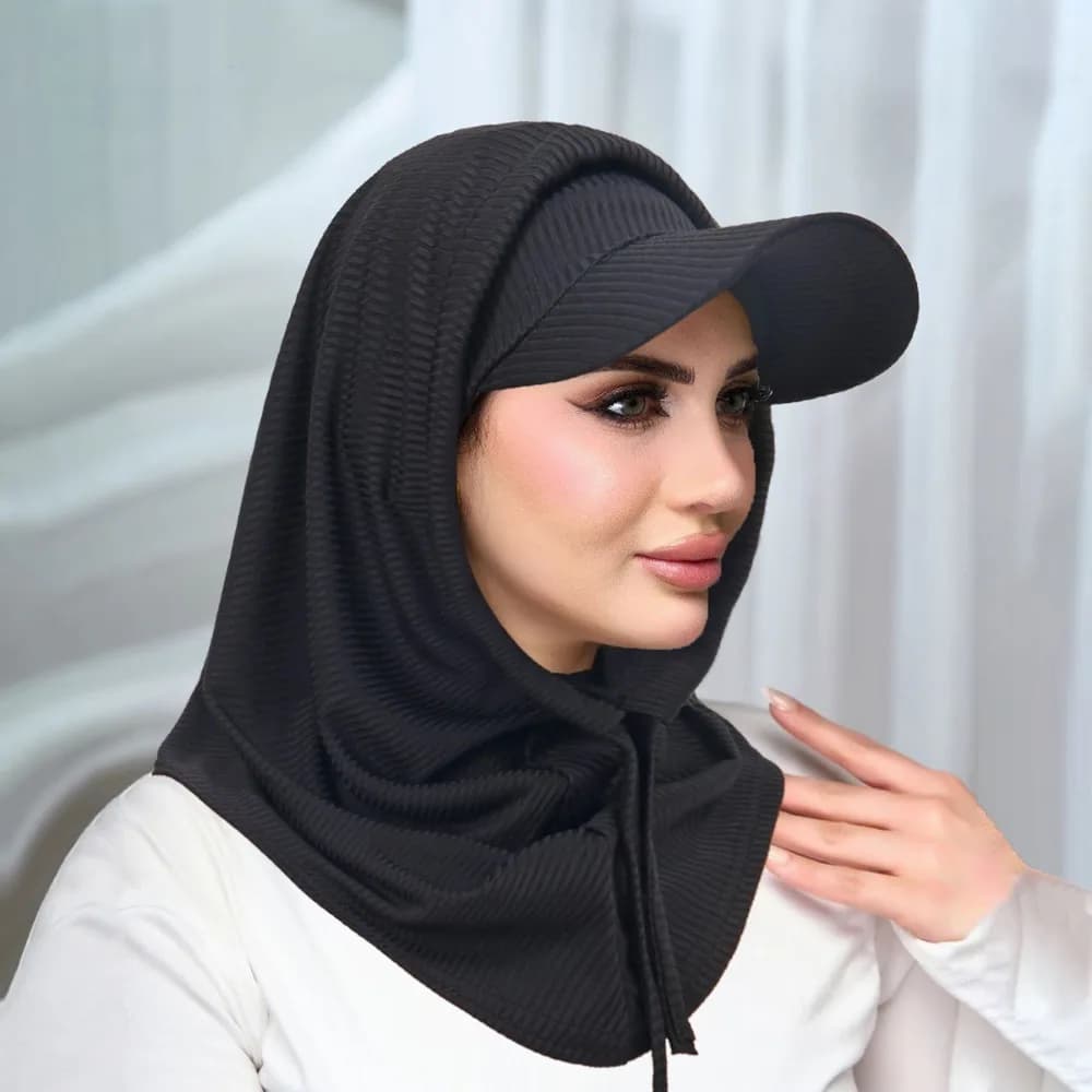 Sciarpa Classica Casual Monocolore per Ciclismo, Hijab, Protezione Collo, Turbante Musulmano Lavorato a Maglia, Copricapo, Sciarpa Avvolgente, Turbanti, Cappelli Donna