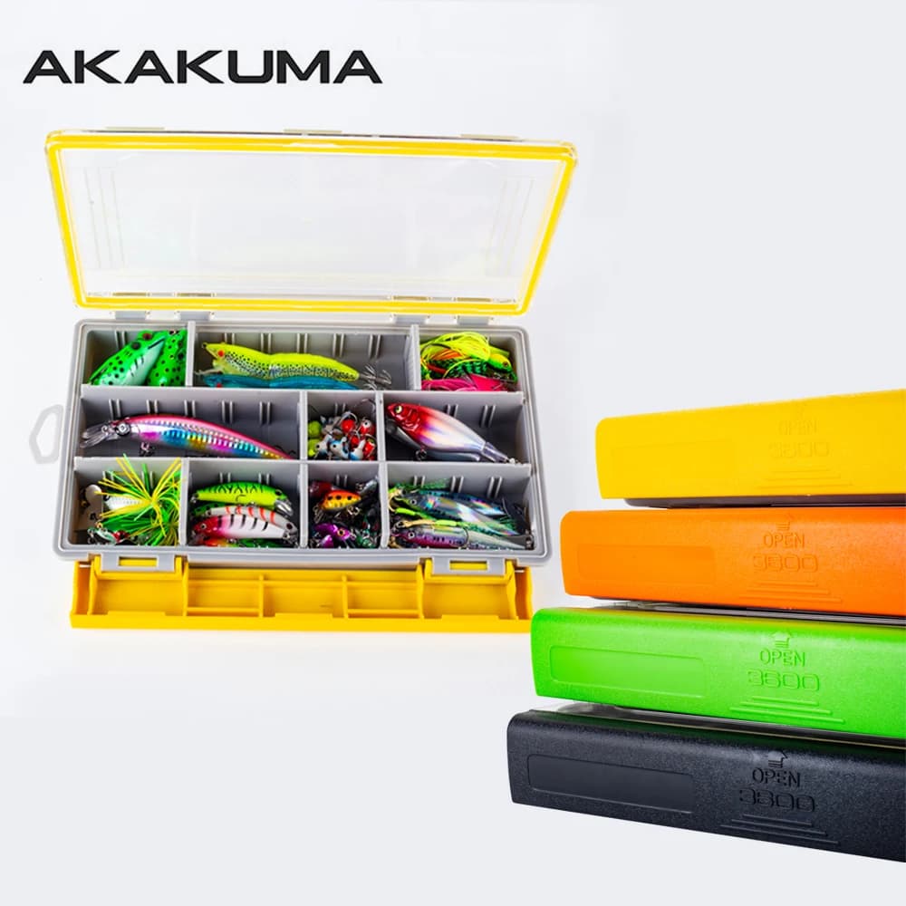 Waterproof Floating Fishing Equipment Box - PP+ABS Sealed bait Organizer with adjustable dividers and scale markings