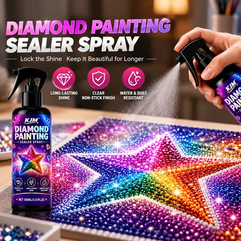 Diamond Painting Sealer Spray Glossy Finish For Diamond Art Crafts Anti Falling Drill Protector Clear Coating Anti Yellowing