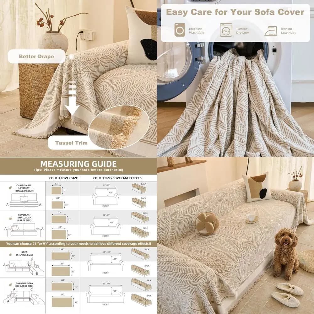 Covers Lavabile, Anti-slip Protector for Sofa 2 cushions, Kaki, 71x118