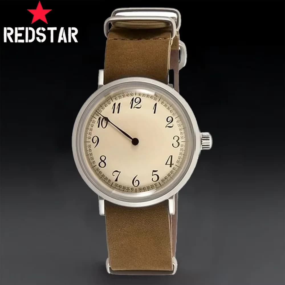 40 mm 1963 Red Star Pilot Watch Set of Ancient Russian Submarines Men's Watches with Single Hands Mechanical Wrist Watch Manual winding