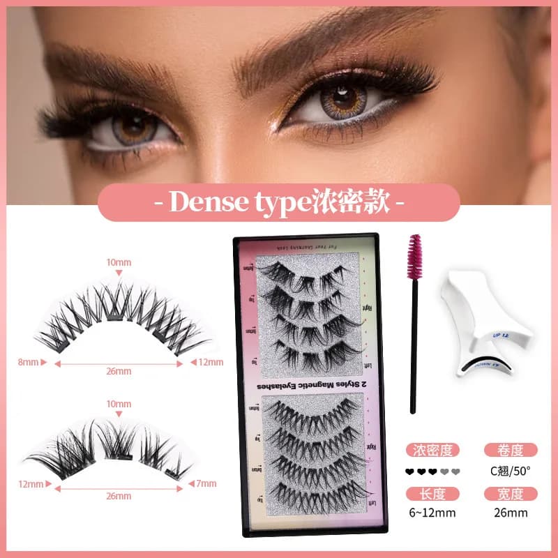 8 Pz/2 Paia 3D Ciglia Magnetiche Naturali Morbide Ciglia Finte Con Clip Set di Trucco Degli Occhi Riutilizzabile Supporto Trasporto di Goccia Nuovo Stile