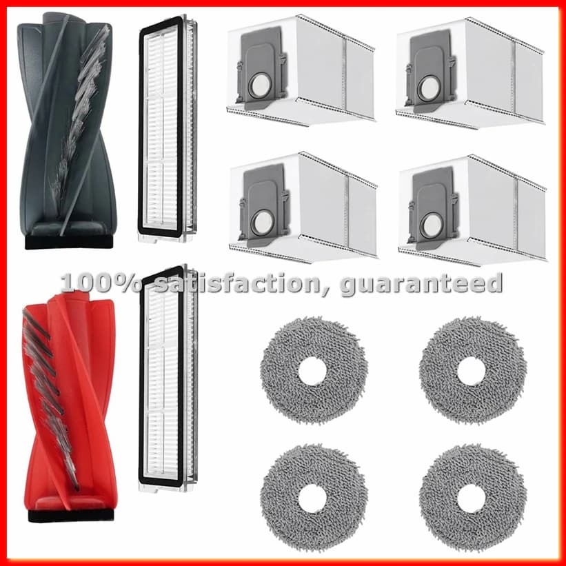 For Qrevo Curv - Vacuum robot accessories kit: roller brushes, filters, cloths and dust bags - ABAM