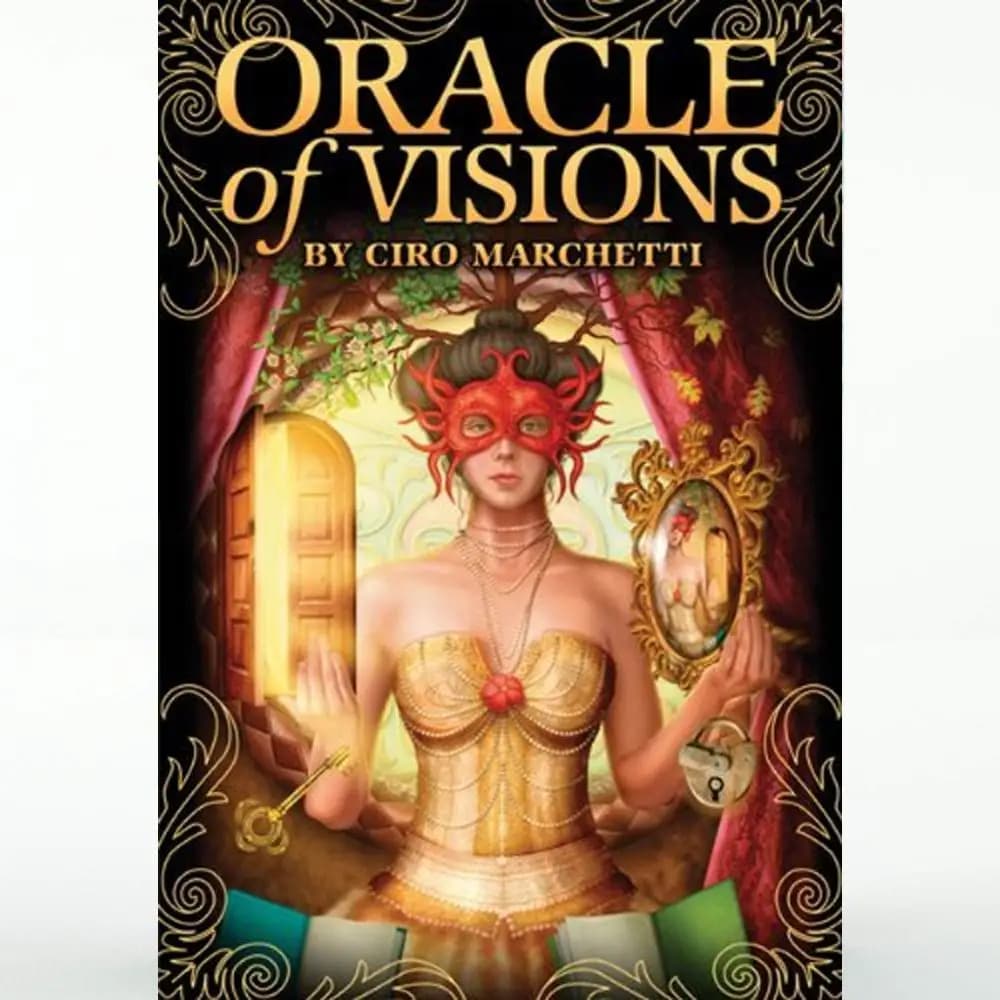 Carte Oracle of Visions Mazzo di tarocchi 52 carte con guida in Pdf Divinazione Metafisica Gioco di carte Giocattolo