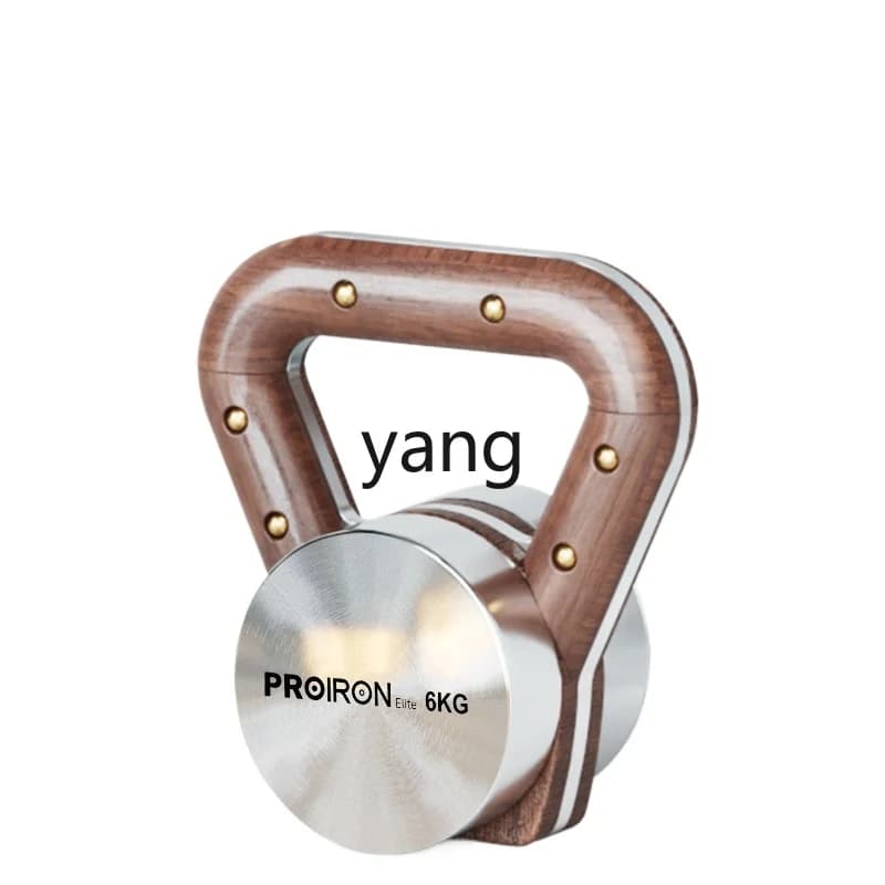 YJQ Stainless Steel Kettlebell With Walnut, High Quality Fitness Equipment For Home Use