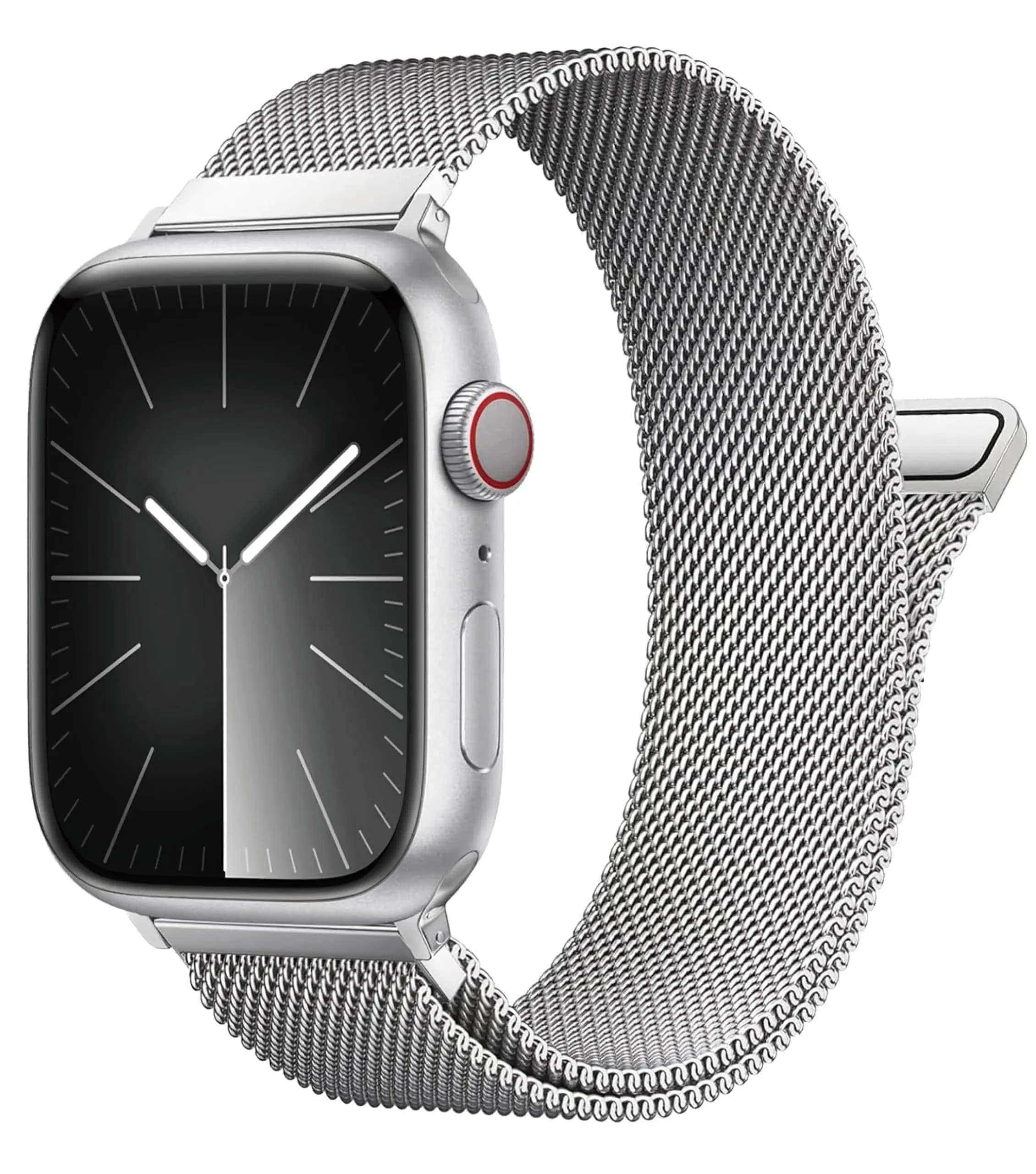 Cinturino per orologio ad anello milanese per apple Watch ultra 2 band 49mm 44mm 40mm 41mm 45 38 46 42mm Bracciale iwatch Series10 9 6 5 SE 7 8 3