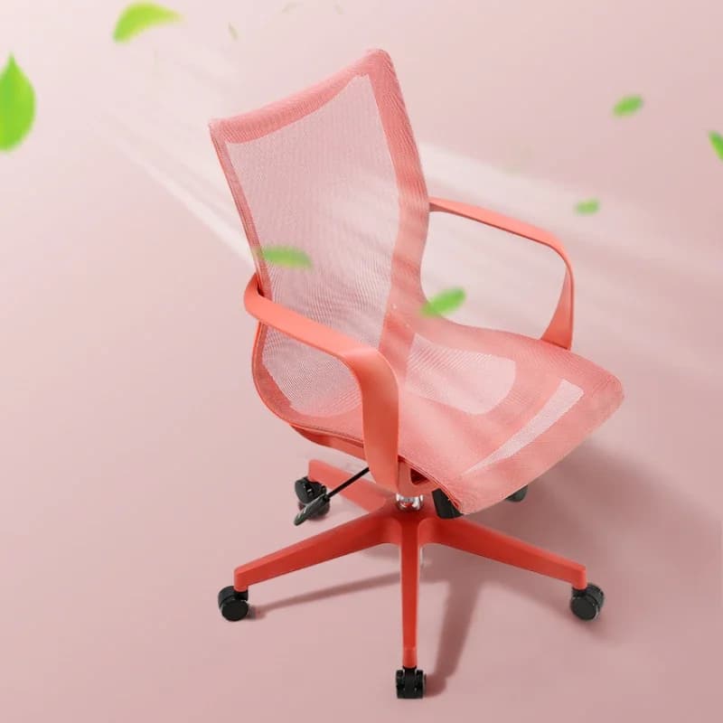 Sedia da Ufficio Girevole con Ruote e Braccioli, Design Ergonomico per Computer e Gaming